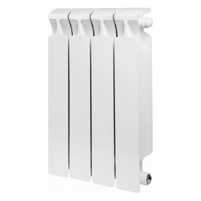 Радиатор отопления Rifar Monolit 500 4 секции биметаллический монолитный боковое подключение rm50004