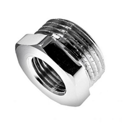 Футорка латунная наружная/внутренняя резьба хромированная Tim