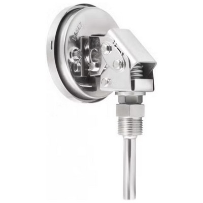 Термометр биметаллический универсальный Росма БТ (серия 220) (0-60°С) G1/2 ДК150мм, класс точности 1.5, поворотно-откидной