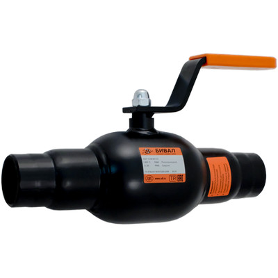 Кран шаровой полнопроходной Бивал КШТ.13.020.40 С/С Ду20 Ру40 стальной под приварку с рукояткой