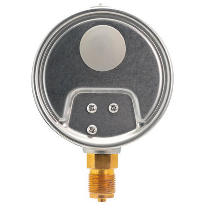 Мановакуумметр радиальный ЮМАС МВП250Н (-0.1-0.06 МПа) М20х1.5 ДК250мм, класс точности 1.0, нержавеющий корпус с байонетным кольцом, 8400380334