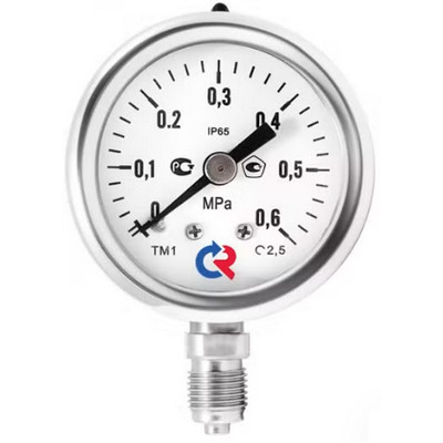 Манометр виброустойчивый радиальный Росма ТМ (серия 21) G1/8 ДК40мм, класс точности 2.5, под ГЗ, коррозионностойкий