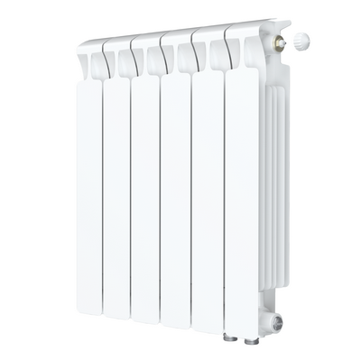 Радиатор отопления Rifar Monolit Ventil 500 6 секций биметаллический секционный нижнее правое подключение rmvrf50006