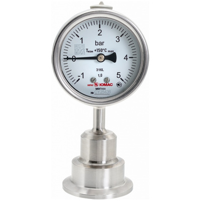 Узел измерения давления радиальный ЮМАС МП100НН.../SD/Tri-Clamp-2" (0-10 бар) ДК100мм, класс точности 1.0, 8400381427