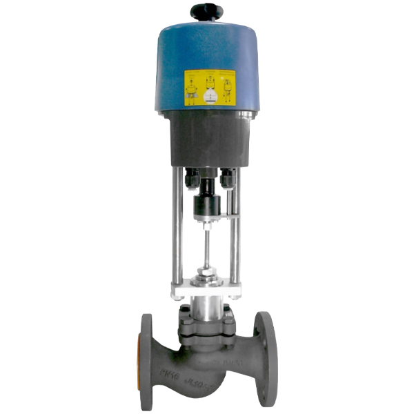 Клапан регулирующий ADL КМ125Ф-125-230,0/PSL325 А-220В Ду 125, Ру 1,6 МПа ф\ф с электроприв. Чугун