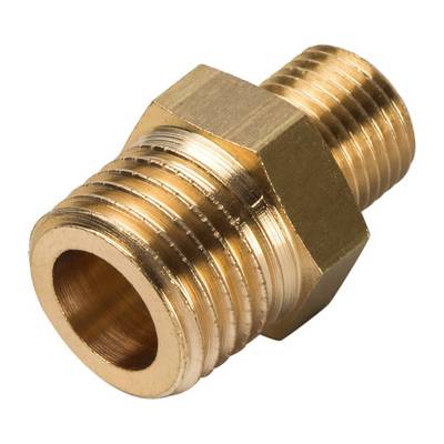 Ниппель латунный переходной наружная резьба Stout