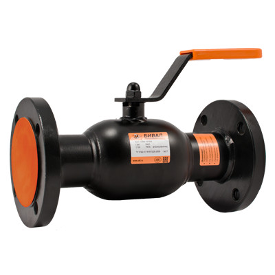 Кран шаровой полнопроходной Бивал КШТ.13.125.16 Ф/Ф Ду125 Ру16 стальной фланцевый с рукояткой