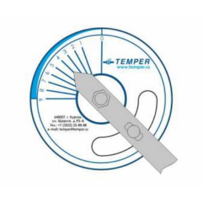 Кран шаровой стандартнопроходной регулирующий Temper 682 Ду 200, Ру 2,5 МПа L=430 мм под приварку стальной с редуктором