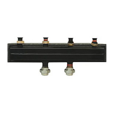 Коллектор для котельных с НГ 1 1/2" 130 кВт в теплоизоляции (верх. патрубки), сталь Meibes M66301