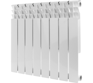 Радиатор отопления Rommer (Роммер) OPTIMA BM 500 8 секций биметаллический секционный боковое подключение RBM-0210-050008