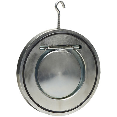 Обратный клапан поворотный Гранлок ЗОП.07.300.16.М/Ф Ду300 Ру16 Tmax=110°C межфланцевый стальной серый