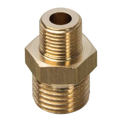 Ниппель латунный переходной наружная резьба Stout