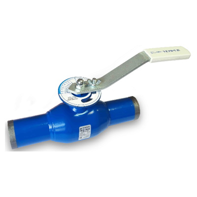 Кран шаровой стандартнопроходной регулирующий Temper 682 Ду 200, Ру 2,5 МПа L=430 мм под приварку стальной с редуктором