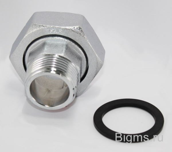 Соединение с накидной гайкой внутренняя/наружная резьба хром FAR