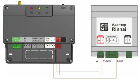 Адаптер ZONT Rinnai на DIN-рейку ML00006140