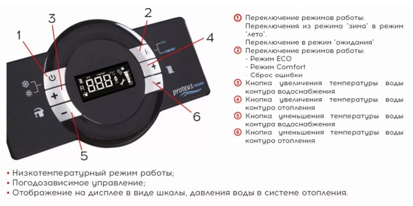Котёл газовый конденсационный E.C.A. Proteus Premix 24 HCH NG 8216763000