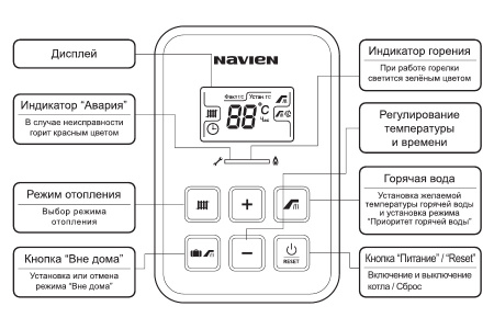 Котёл электрический настенный Navien EQB 12HW PEQB0012LH001