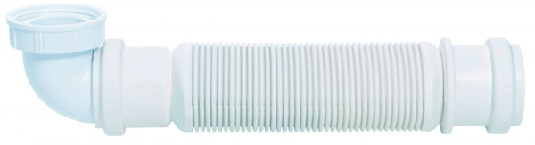 Сифон для раковины сухой 11/2"х40 без выпуска, гофрированный угловой Wirquin 31160002