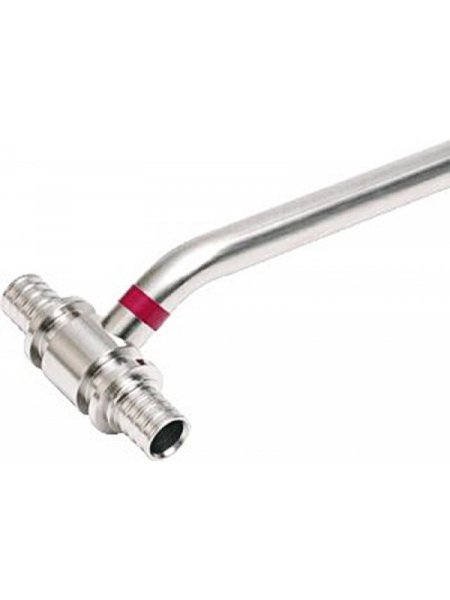 Трубка (угольник) для подключения радиатора Т-образная 16х500 мм Нержавеющая сталь Rehau/Рехау 12408511001