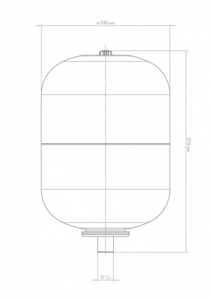 Бак расширительный для отопления Джилекс 14 л. 7815