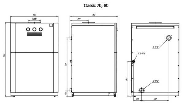 Котёл газовый Лемакс Classic-70 179840