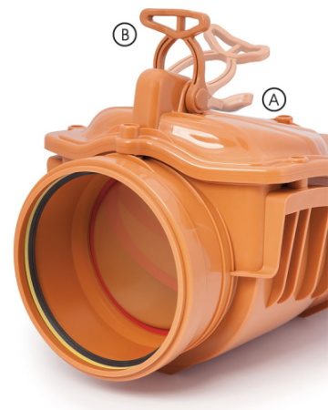 Клапан обратный канализационный Karmat Ø160 ZB160