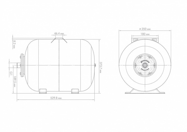 Гидроаккумулятор для водоснабжения Джилекс Г 50 л, 7050