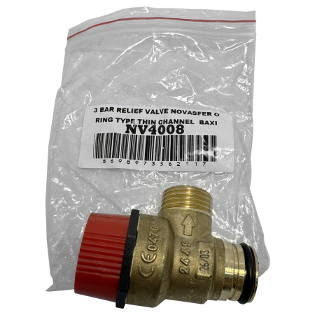 Предохранительный клапан 3 бар для котлов Baxi латунь (710071200), NV4008