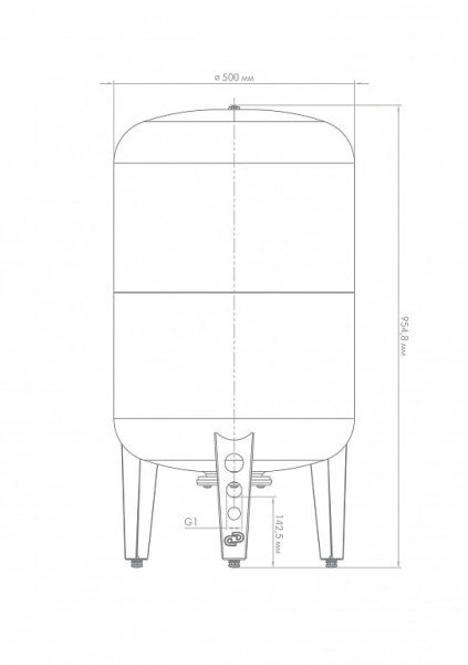 Гидроаккумулятор для водоснабжения Джилекс ВПк 150 л. 7153