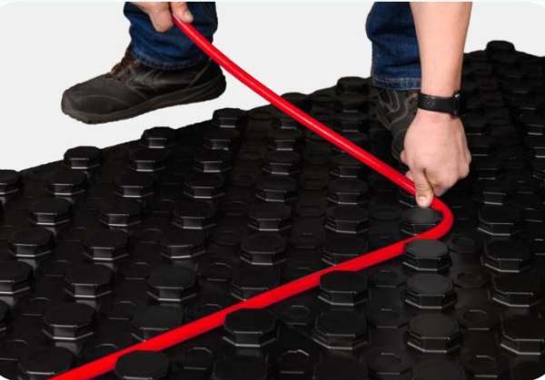 Мат для тёплого водяного пола с бобышками Knauf Therm Эксперт S=0,72 м2 с покрытием