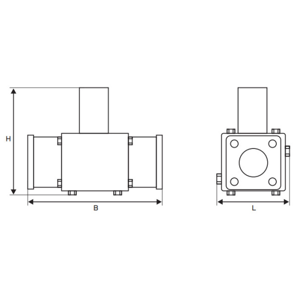 Электромагнитный клапан НЗ Аналитприбор КЭГ-9720 Ду65мм Ру4 бар, исполнение ИБЯЛ.685181.001-12 фланцевый