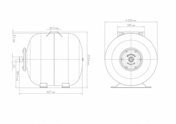 Гидроаккумулятор для водоснабжения Джилекс Г 35 л, 7030