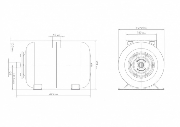 Гидроаккумулятор для водоснабжения Джилекс Г 24 л. 7021