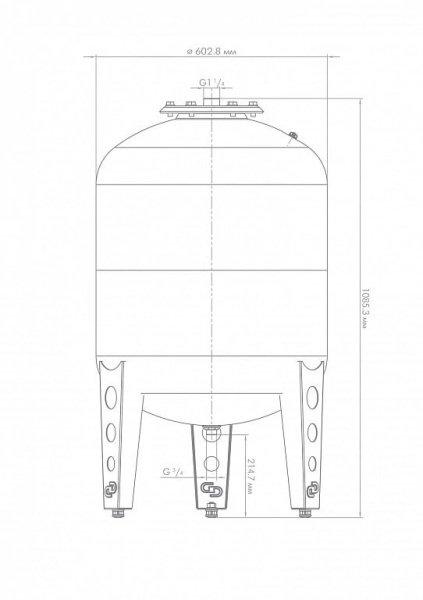 Бак расширительный для отопления Джилекс В 200 л. 7792
