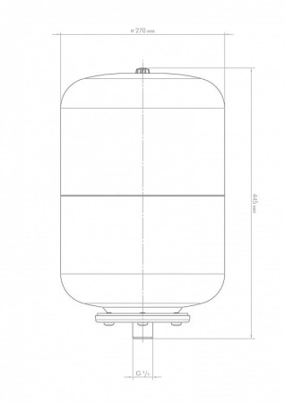 Бак расширительный для отопления Джилекс 24 л. 7724