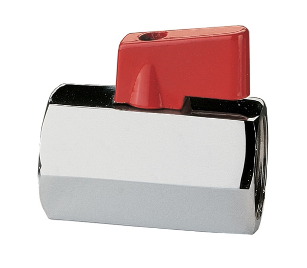 Кран шаровой латунный вн-вн резьба, ручка-бабочка, хром Itap Mini