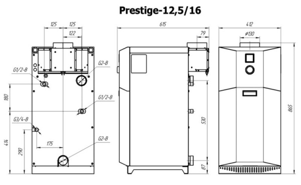 Котёл газовый Лемакс Prestige-16 150239