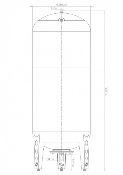 Гидроаккумулятор для водоснабжения Джилекс ВПк 500 л. 7156