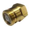 Обратный клапан шаровой внутренняя/НАРУЖНАЯ резьба, латунь, Апогей