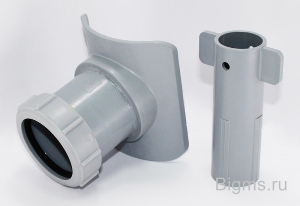 Врезка в трубу для внутренней канализации Ø110х50 обжимная Серая McAlpine BOSSCONN110-50-GR