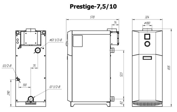 Котёл газовый Лемакс Prestige-10 150236