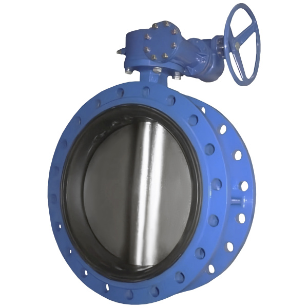 Затвор диск. повор. фланцевый Abra-BUV-FL226 D500G Ду 500, Ру 1,0 МПа с редуктором Чугун