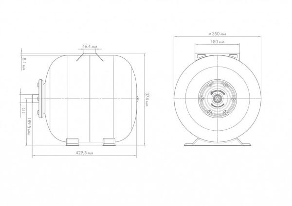 Гидроаккумулятор для водоснабжения Джилекс ГПк 35 л, 7032