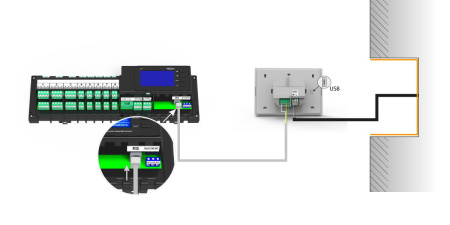 Проводная выносная панель Tech (Тех) M-7n (белая)