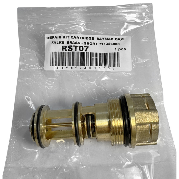 Картридж трёхходового клапана для котлов Baxi латунь (711356900, 7726370, 7656807, 720003100, 248733, 626710), RST07