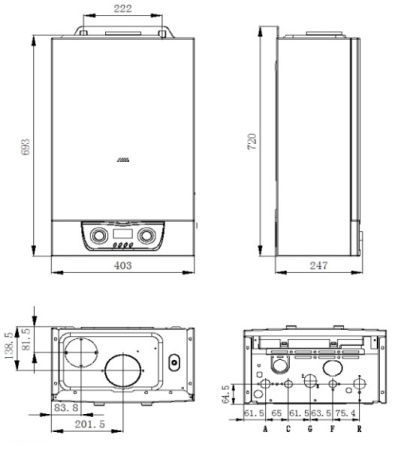Котёл газовый Mizudo M11ТL БП-00000818