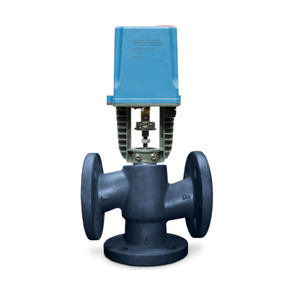 Клапан трёхход. смесит. КПСР КССР80-80-1.4006-СЧ-1,6-150-У электропривод TW3000-XD24-S.1