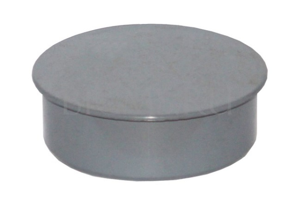 Заглушка для внутренней канализации Ø110 серая Политэк 411000ПOЛИTЭK