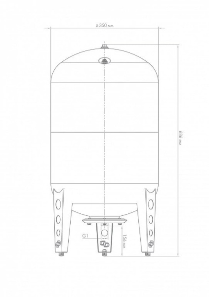 Гидроаккумулятор для водоснабжения Джилекс В 50 л. 7054