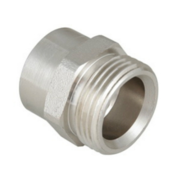 Переходник латунный евроконус/внутренняя резьба никелированный Valtec